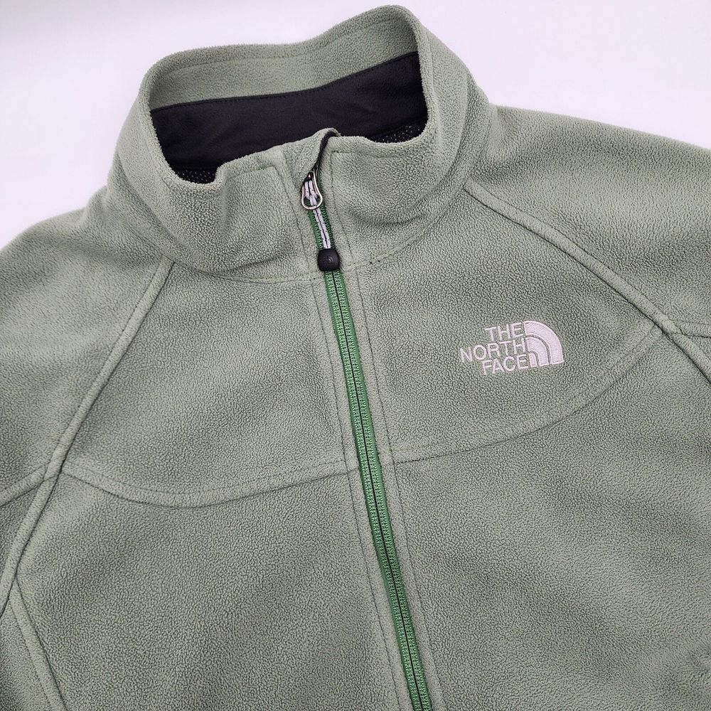 The North Face‎ Size M Women Green Athletic Full Zip Fleece Jacket